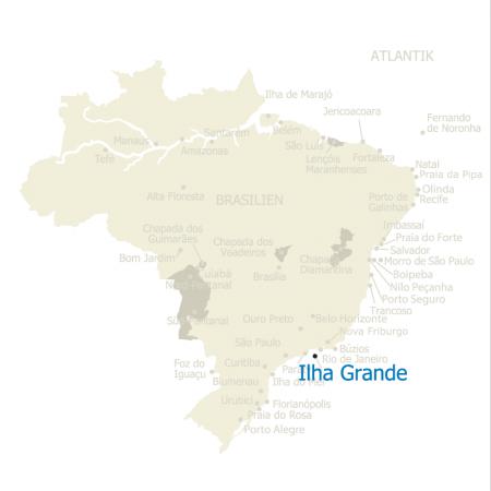 MAP Brasilien Karte Ilha Grande