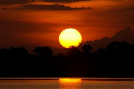 Sonnenuntergang Juma Amazon Lodge