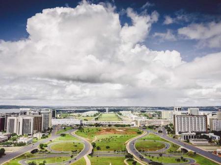 Blick auf das Baukonzept von Brasilia