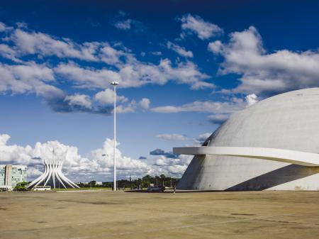 Blick auf das Nationalmuseum von Brasilia