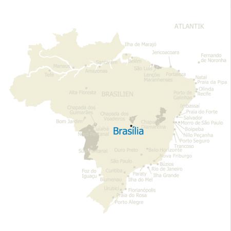 Map Brasilia