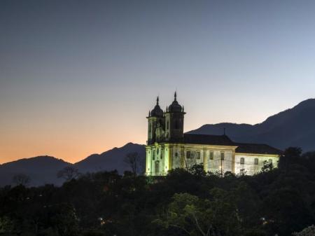 Ouro Preto: Kirche im Sonnenuntergang