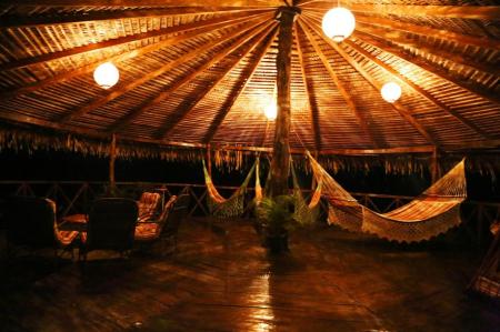 Hängematten in der Amazon Tupana Lodge 