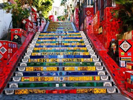 Die Saleron Treppe in Rio de Janeiro