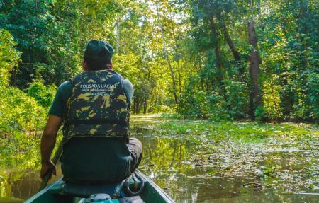 Uakari Lodge Kanufahrt auf dem Fluss