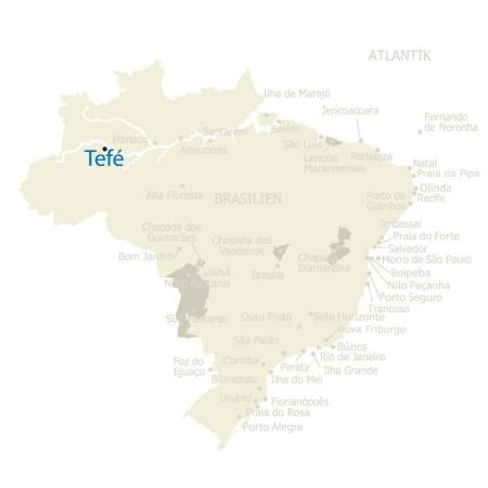 Brasilien Karte Tefe
