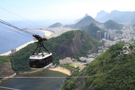 Brasilien Rio de Janeiro Gondel zum Zuckerhut