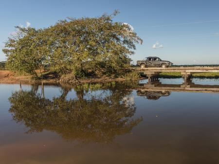 Stopp auf der Transpantaneira im Nord-Pantanal