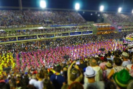 Karnevalsparade im Sambodrom in Rio de Janeiro