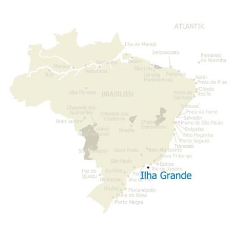 MAP Brasilien Karte Ilha Grande