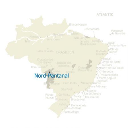 MAP Nord Pantanal Brasilien Karte