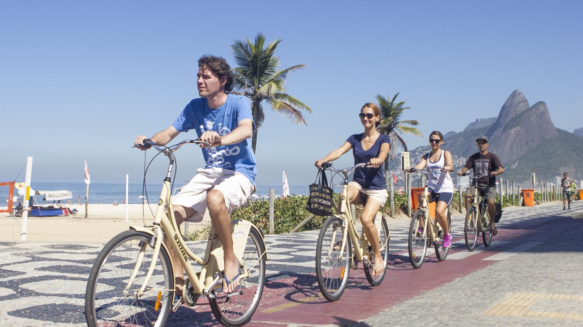 Stopp während Bike-Tour in Rio