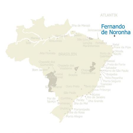 Karte Brasilien Fernando de Noronha