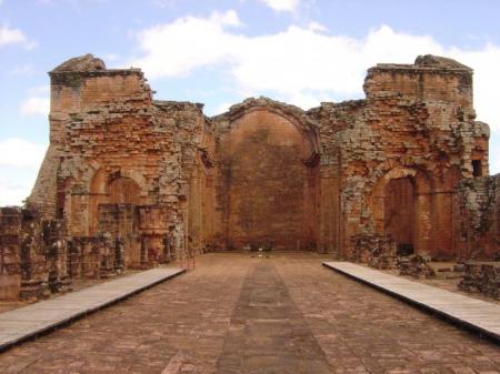 Innenhof Ruinen der jesuitischen Mission