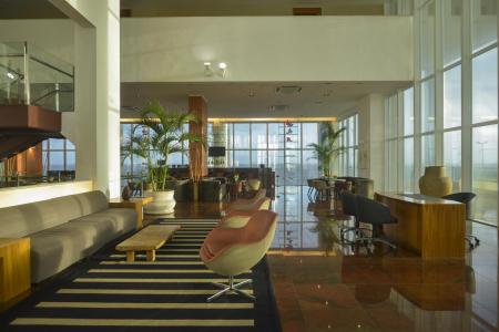 Lobby des Hotel Luzeiros in Sao Luis do Maranhao